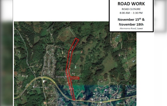 Lāwa‘i Traffic Alert Akemama Road Closures Scheduled for Essential Resurfacing Work