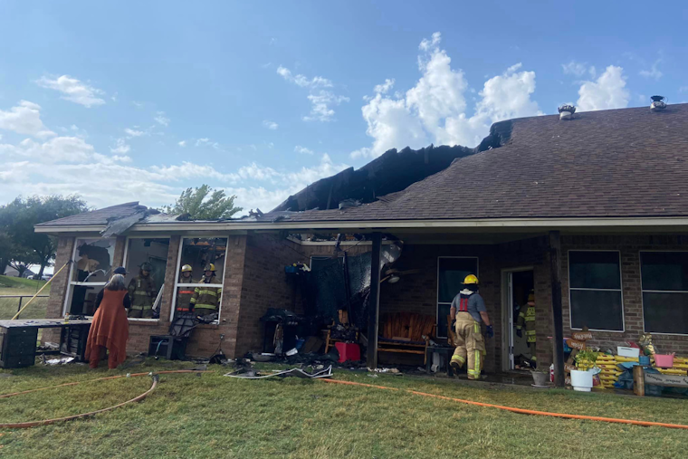 Lightning Strike Ignites Blaze in Benbrook Home, Unified Fire Departments Battle to Save Majority of Structure