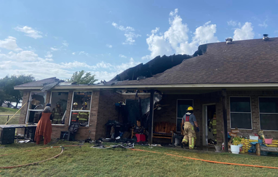 Lightning Strike Ignites Blaze in Benbrook Home, Unified Fire Departments Battle to Save Majority of Structure