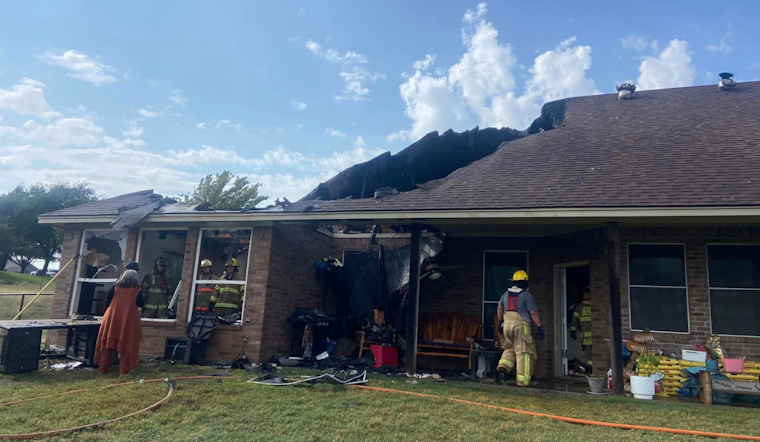 Lightning Strike Ignites Blaze in Benbrook Home, Unified Fire Departments Battle to Save Majority of Structure
