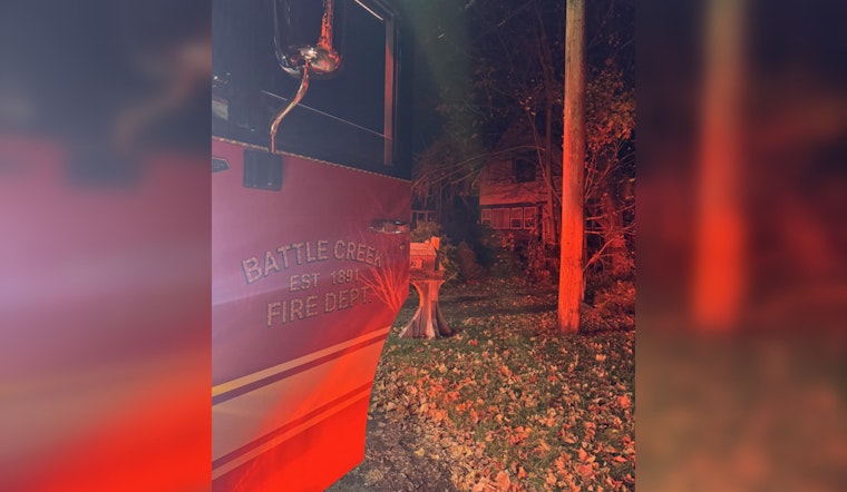 Local Firefighters in Battle Creek Save Dog from Early Morning Blaze with No Injuries Reported