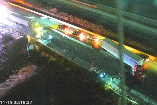 Major Traffic Disruptions on I-465 in Indianapolis After Semi Crash Near I-69 Interchange