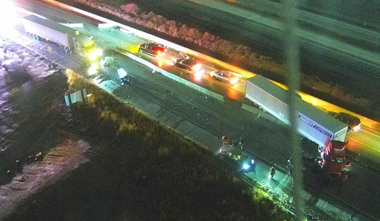 Major Traffic Disruptions on I-465 in Indianapolis After Semi Crash Near I-69 Interchange
