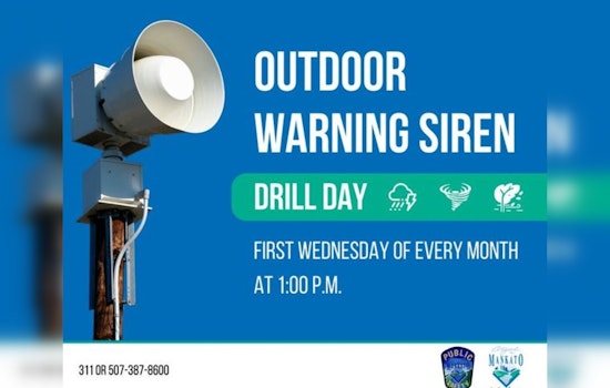 Mankato Conducts Monthly Emergency Siren Test, Police, Fire Depts. Confirm No Action Needed by Residents