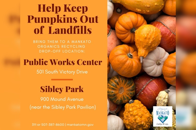 Mankato Invites Residents to Recycle Jack-O'-Lanterns for Environmental Benefit