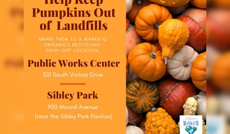 Mankato Invites Residents to Recycle Jack-O'-Lanterns for Environmental Benefit