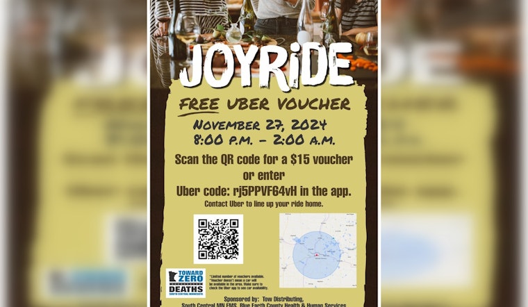 Mankato Teams Up with TZD Coalition to Offer Free Uber Rides on Thanksgiving Eve for Safe Celebrations