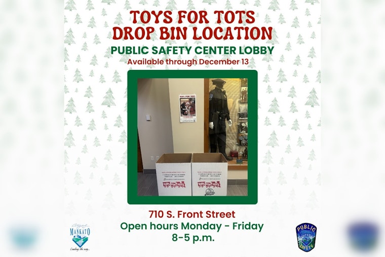 Mankato's Public Safety Center Hosts Toys for Tots Drive to Brighten Children's Holidays