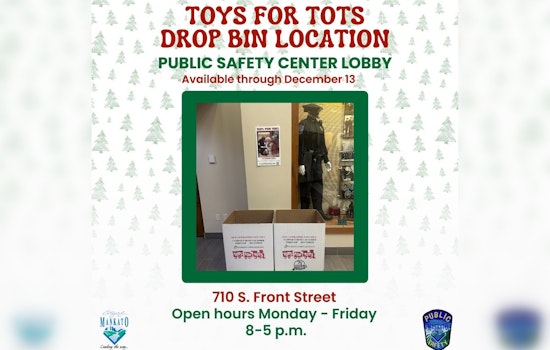 Mankato's Public Safety Center Hosts Toys for Tots Drive to Brighten Children's Holidays