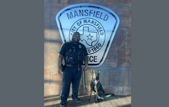 Mansfield Police Department Welcomes New K9 Tex to Boost Law Enforcement Efforts