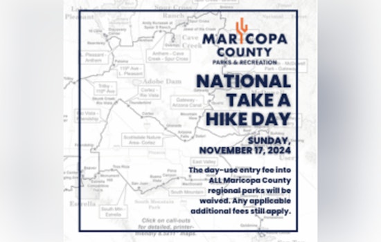 Maricopa County Invites Residents to Celebrate National Take A Hike Day with Free Entry to Regional Parks