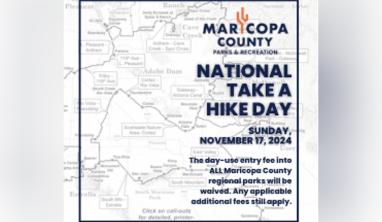 Maricopa County Invites Residents to Celebrate National Take A Hike Day with Free Entry to Regional Parks