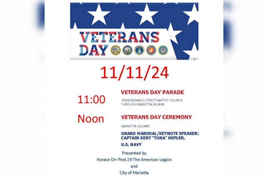 Marietta Honors Veterans with 20th Annual Parade on November 11