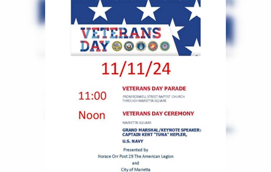 Marietta Honors Veterans with 20th Annual Parade on November 11