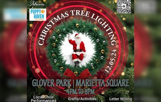 Marietta to Sparkle with Festive Joy at Annual Christmas Tree Lighting and Santa's Arrival on December 5th