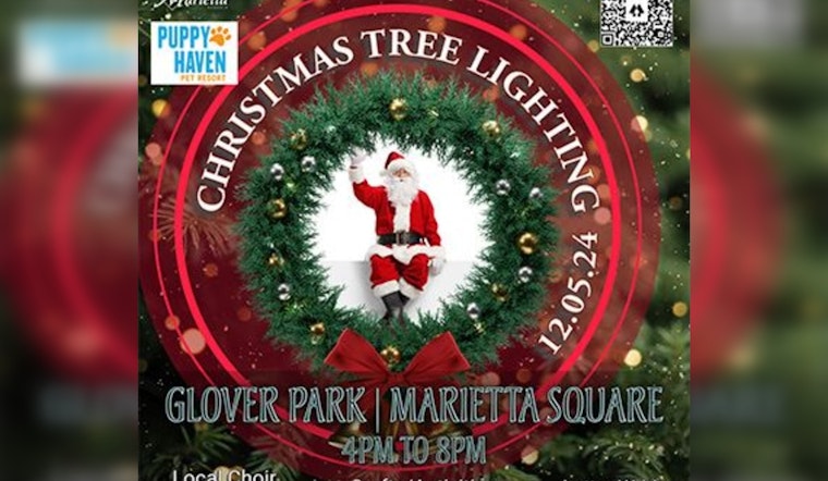 Marietta to Sparkle with Festive Joy at Annual Christmas Tree Lighting and Santa's Arrival on December 5th