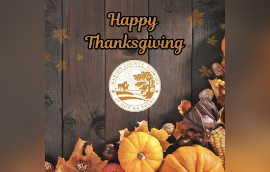 Marion County Announces Thanksgiving Holiday Closures for Key Services and Facilities