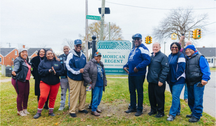 Mayor Duggan Unveils First in Series of Customized Gateway Signs for Detroit Neighborhoods