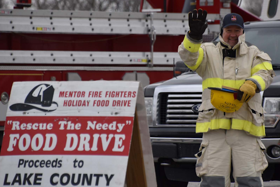 Mentor Fire Department Hosts 30th Annual 'Rescue the Needy' Food Drive at Great Lakes Mall