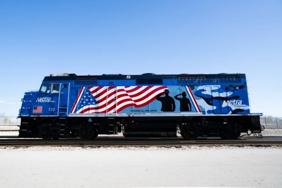 Metra Debuts Patriotic Locomotive Honoring Veterans Ahead of Veterans Day in Northeast Illinois