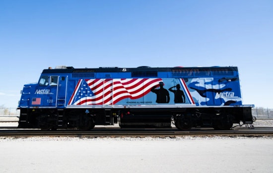 Metra Debuts Patriotic Locomotive Honoring Veterans Ahead of Veterans Day in Northeast Illinois