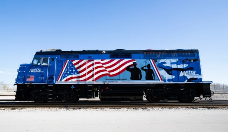 Metra Debuts Patriotic Locomotive Honoring Veterans Ahead of Veterans Day in Northeast Illinois