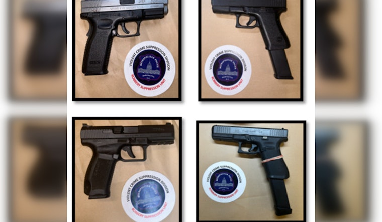 Metropolitan Police Seize 54 Illegal Firearms, Make Multiple Arrests in Washington D.C. Crackdown