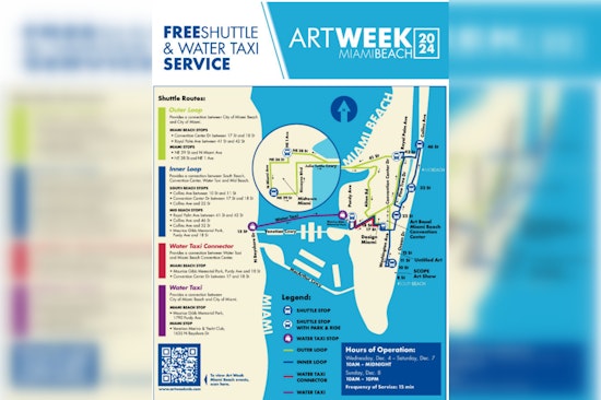 Miami Beach Introduces Free Water Taxis and Shuttles for Art Week to Alleviate Traffic