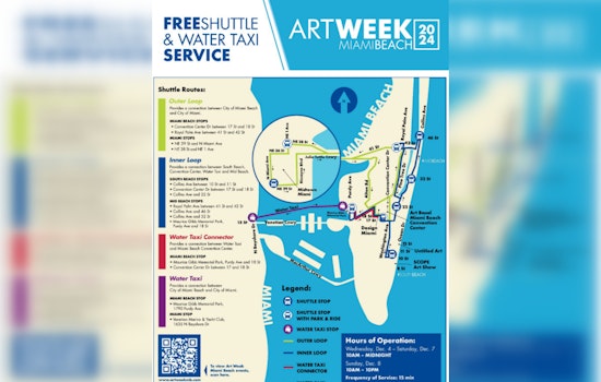 Miami Beach Introduces Free Water Taxis and Shuttles for Art Week to Alleviate Traffic