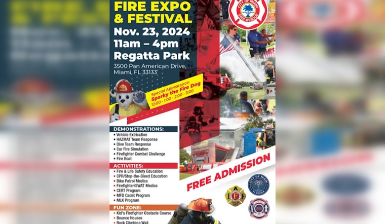 Miami Fire Rescue to Ignite Excitement with Annual Fire Expo & Festival at Regatta Park