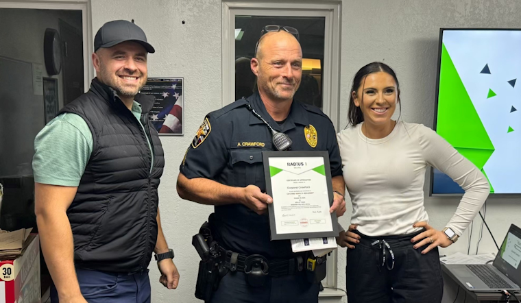 Midlothian Officers Honored with Plaques for Prompt Capture of Trespasser at Future City Hall Site