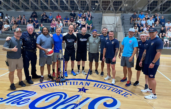 Midlothian Police Claim Victory in Friendly Match Against Firefighters at Restored "Old Gym"