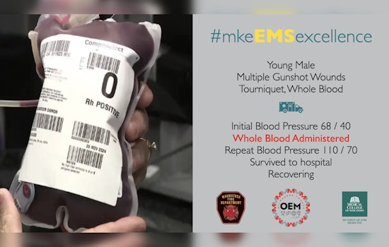 Milwaukee County EMS Adds Life-Saving Whole Blood Transfusions in the Field, Scores Initial Success