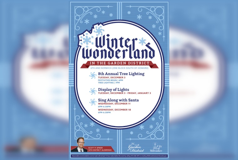Milwaukee's Garden District to Sparkle with Festivities at 8th Annual Tree Lighting Event