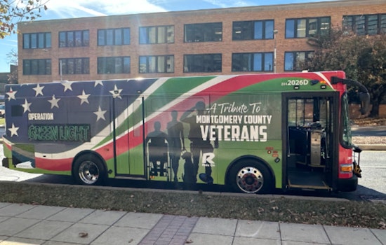 Montgomery County Honors Veterans with "Operation Green Light" Commemorative Bus Unveiling