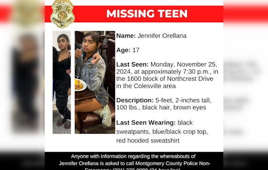 Montgomery County Rallies in Search for Missing Teen Jennifer Orellana: Police Seek Public's Aid