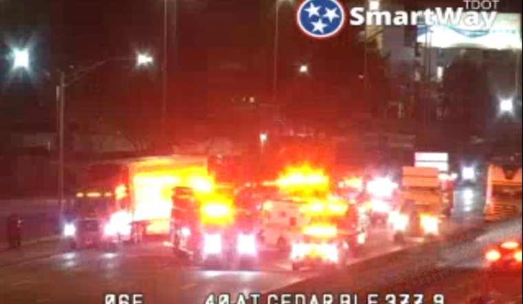 Multi-Vehicle Accident on I-40 West Near Cedar Bluff Causes Major Traffic Delays in Knoxville