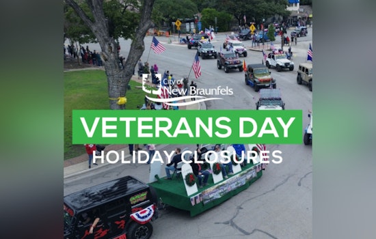 New Braunfels Announces Nov 11 City Closures for Veterans Day, Parade to Impact Traffic