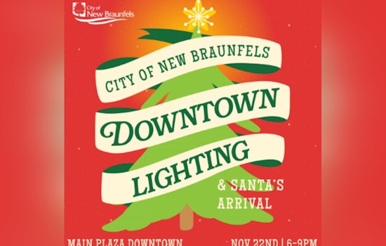 New Braunfels to Sparkle with Downtown Holiday Lighting and Santa's Arrival on November 22