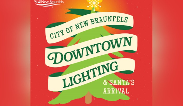 New Braunfels to Sparkle with Downtown Holiday Lighting and Santa's Arrival on November 22