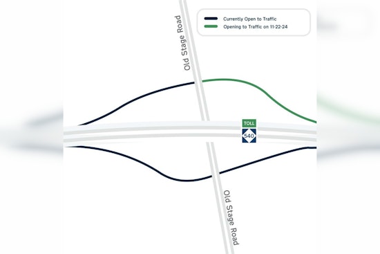 New Exit Ramp from Toll N.C. 540 West to Old Stage Road Opens Today, Aiming to Ease Triangle Traffic
