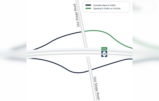 New Exit Ramp from Toll N.C. 540 West to Old Stage Road Opens Today, Aiming to Ease Triangle Traffic