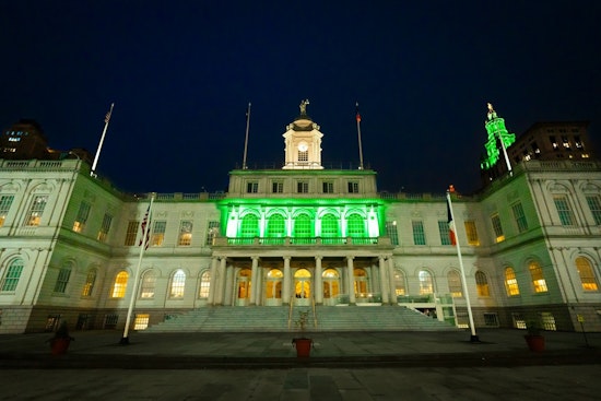 New York City Hall Illuminates in Green to Spotlight Youth Homelessness for Youth Hope Month