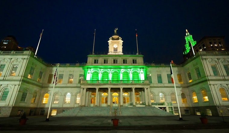 New York City Hall Illuminates in Green to Spotlight Youth Homelessness for Youth Hope Month