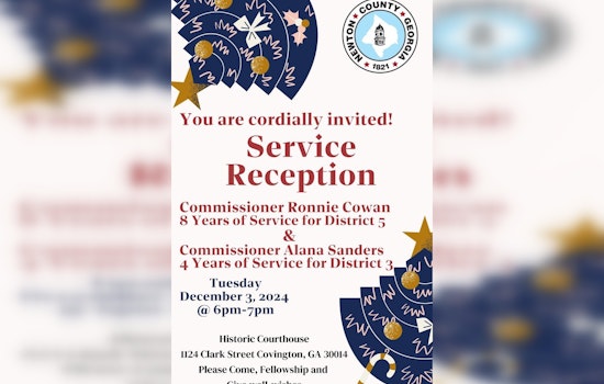 Newton County Honors Commissioners Sanders and Cowan with Service Reception