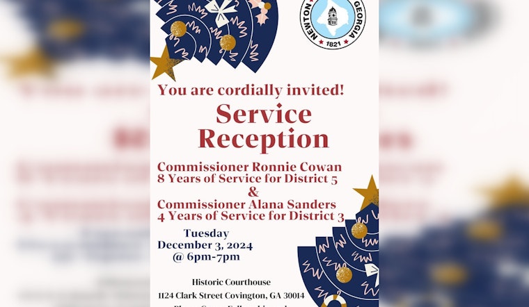 Newton County Honors Commissioners Sanders and Cowan with Service Reception