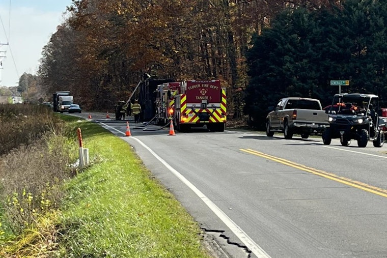 No Injuries as 18-Wheeler Fire Disrupts Traffic on Ridge Road in Clover, York County