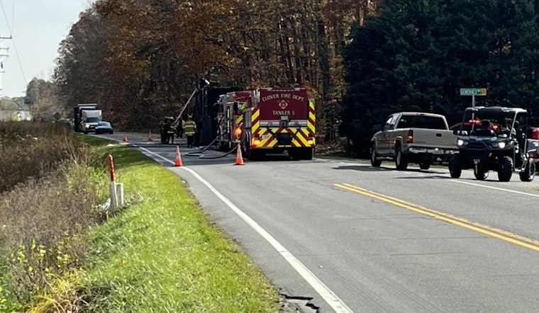No Injuries as 18-Wheeler Fire Disrupts Traffic on Ridge Road in Clover, York County