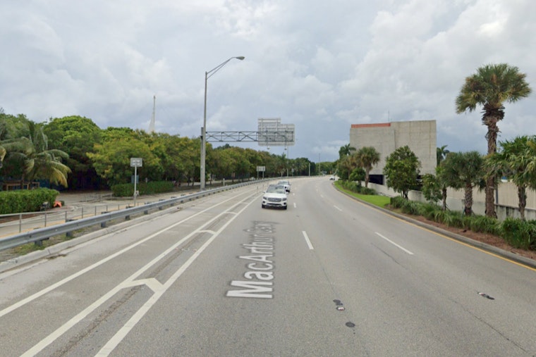 No Injuries as Dump Truck Fire Disrupts Morning Commute on MacArthur Causeway in Miami