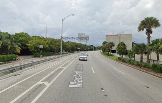 No Injuries as Dump Truck Fire Disrupts Morning Commute on MacArthur Causeway in Miami